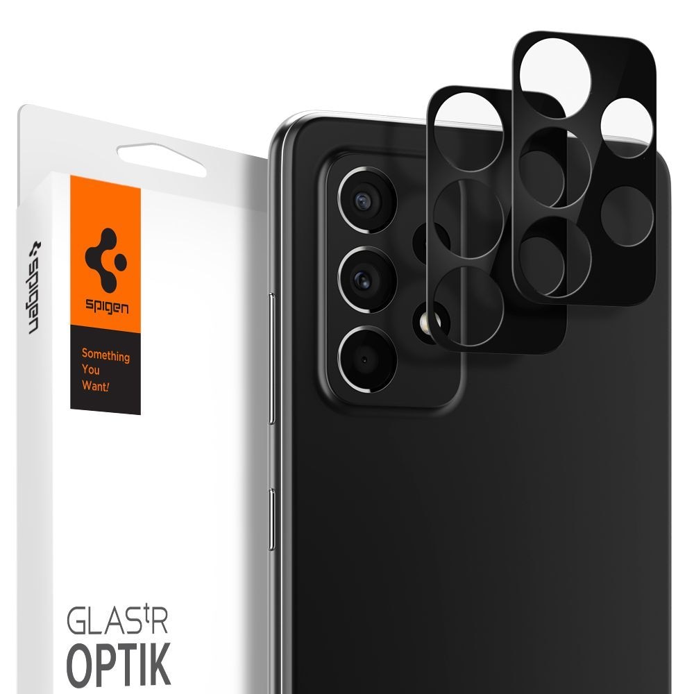 Optik Lens Protector Black (2-pack) Samsung Galaxy A52 5G Zwart