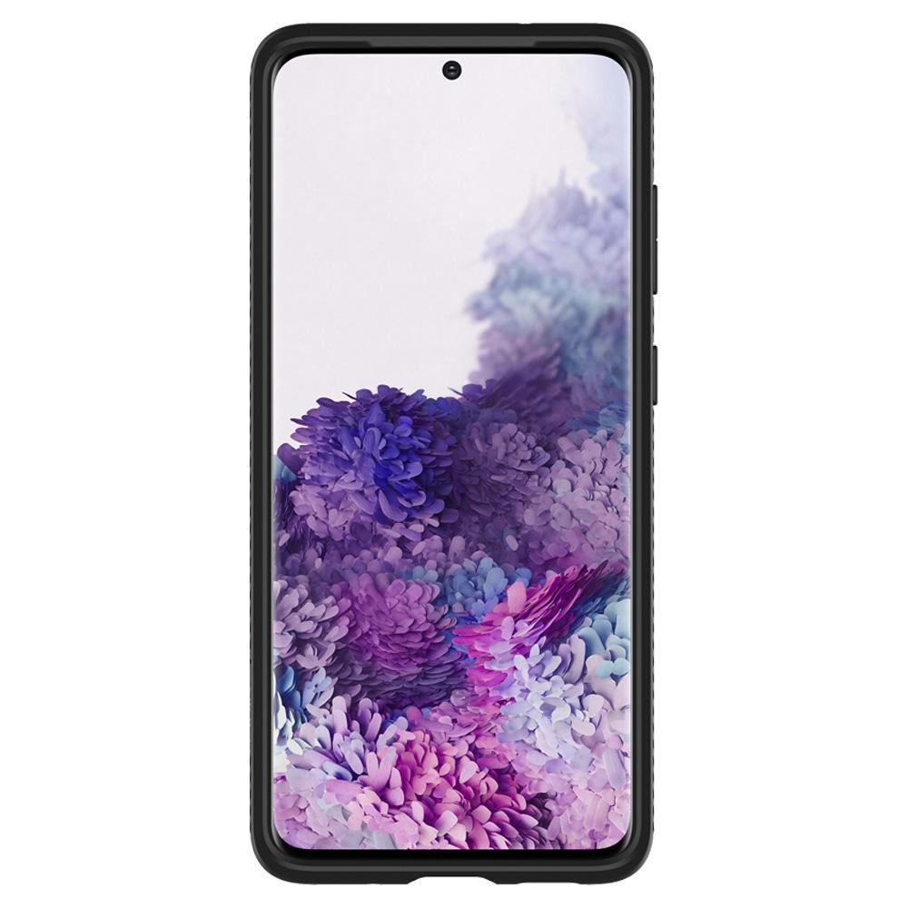 Case Liquid Air Samsung Galaxy S20 Zwart