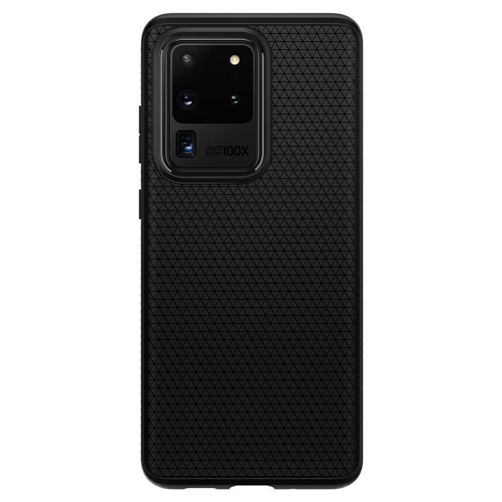 Case Liquid Air Samsung Galaxy S20 Ultra Zwart