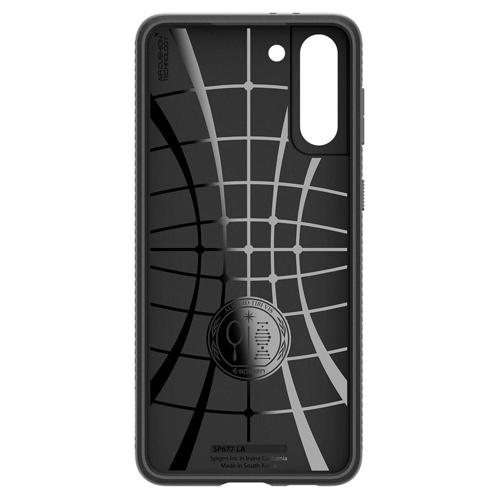 Case Liquid Air Samsung Galaxy S21 Plus Zwart