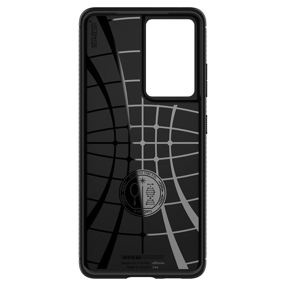 Case Rugged Armor Samsung Galaxy S21 Ultra Zwart