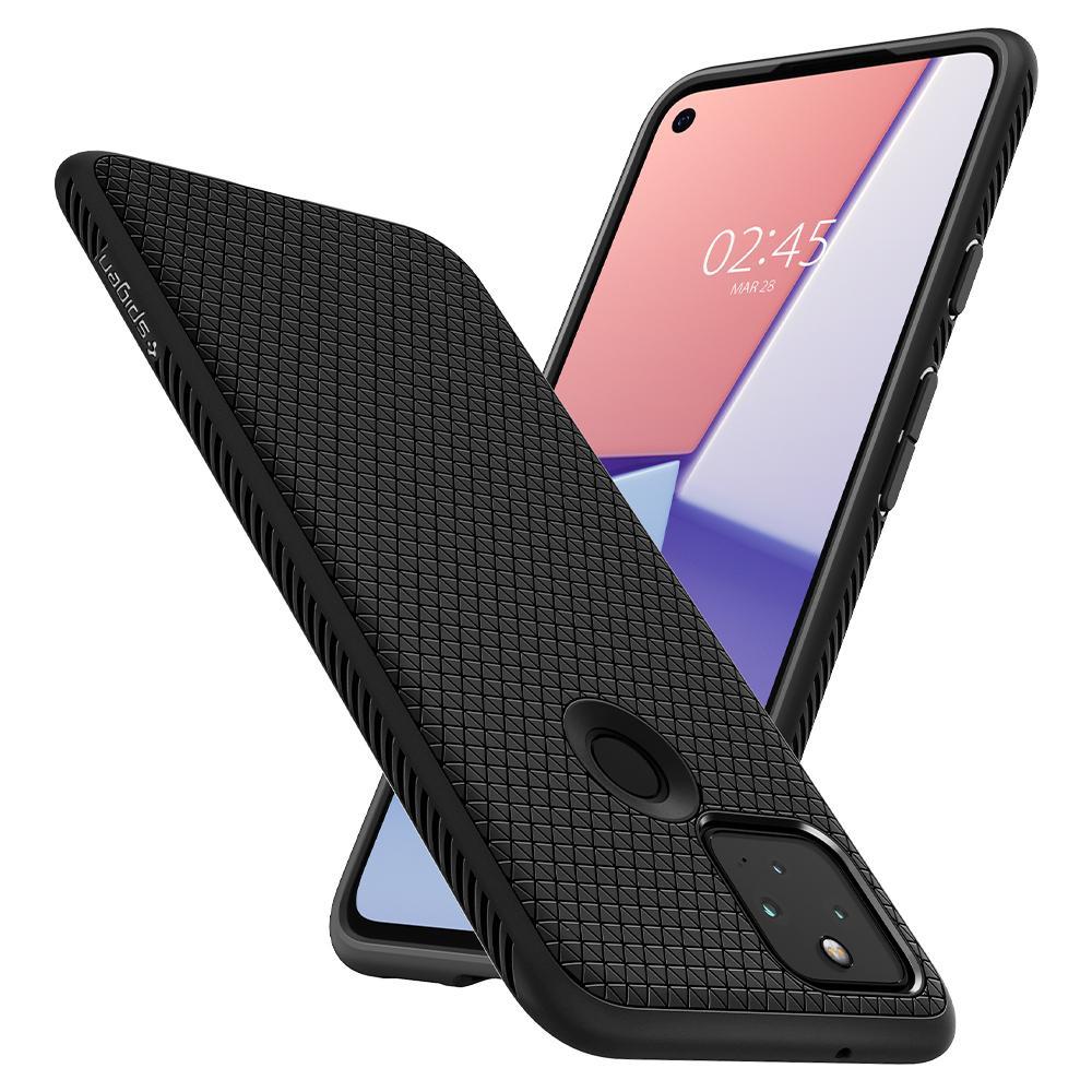 Case Liquid Air Google Pixel 5 Zwart