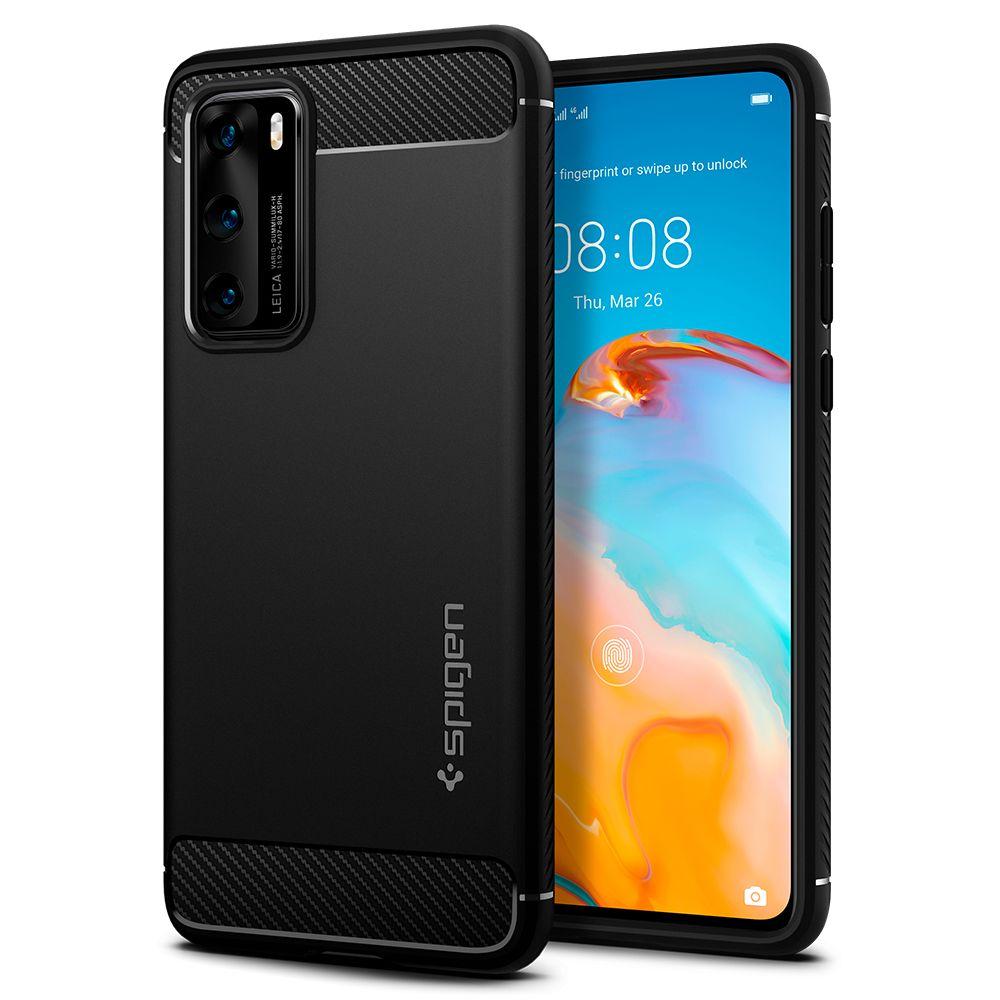 Case Rugged Armor Huawei P40 Zwart