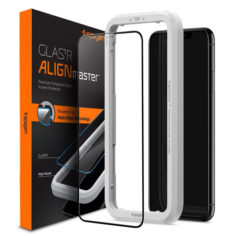 AlignMaster GLAS.tR Full Cover iPhone XR Zwart