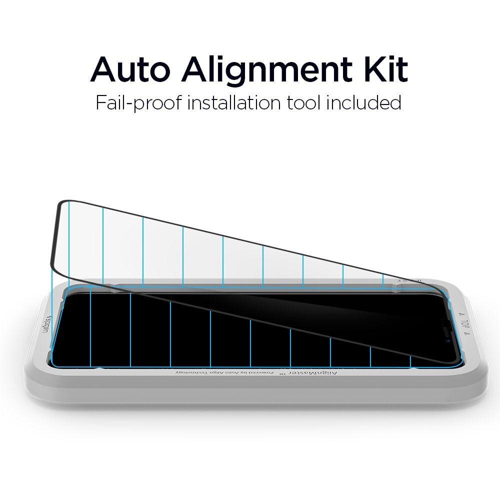 AlignMaster GLAS.tR Full Cover iPhone Xs Max Zwart