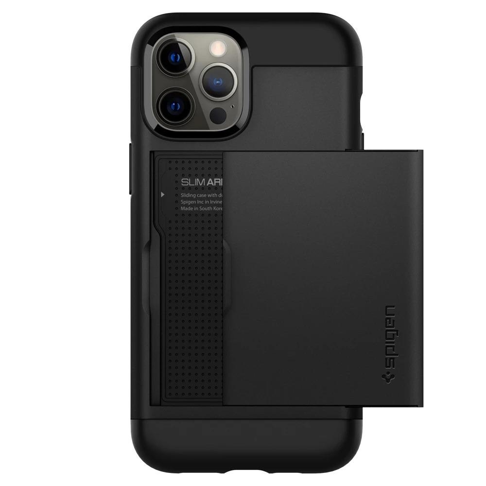 Case Slim Armor CS iPhone 12/12 Pro Zwart