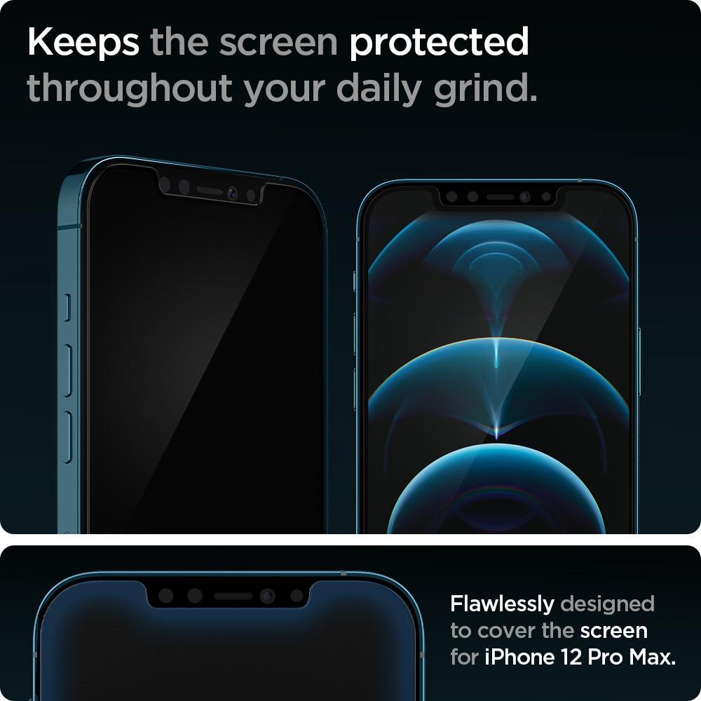 Screen Protector GLAS.tR EZ Fit (2-pack) iPhone 12 Pro Max