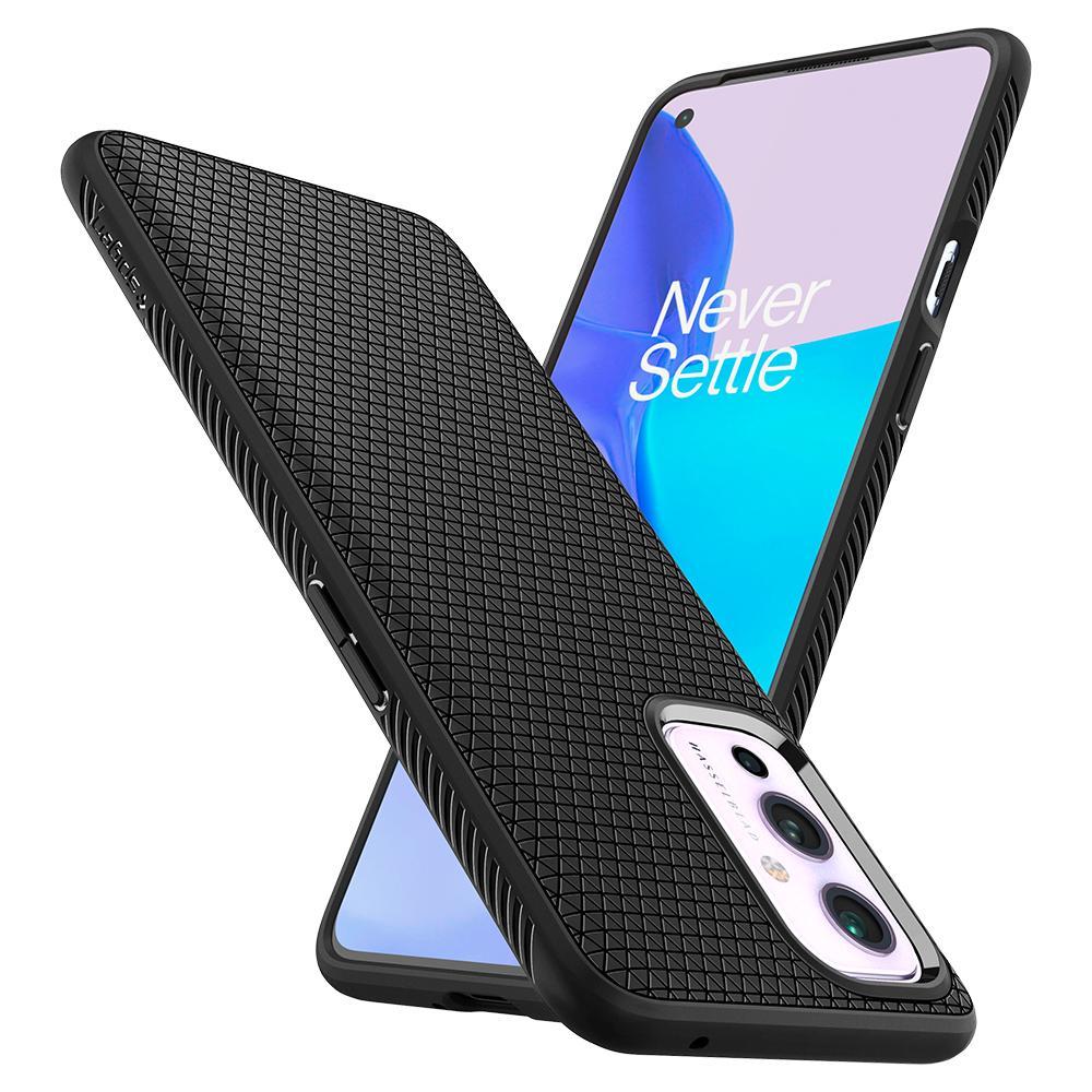 Case Liquid Air OnePlus 9 Zwart