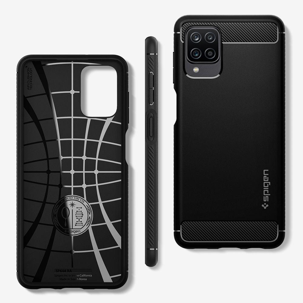 Case Rugged Armor Samsung Galaxy A12 5G Zwart