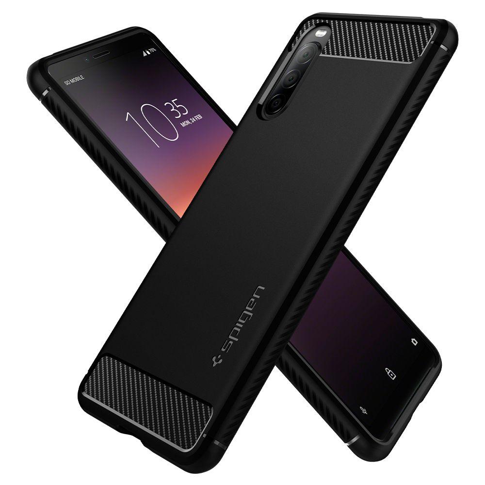 Case Rugged Armor Sony Xperia 10 II Zwart