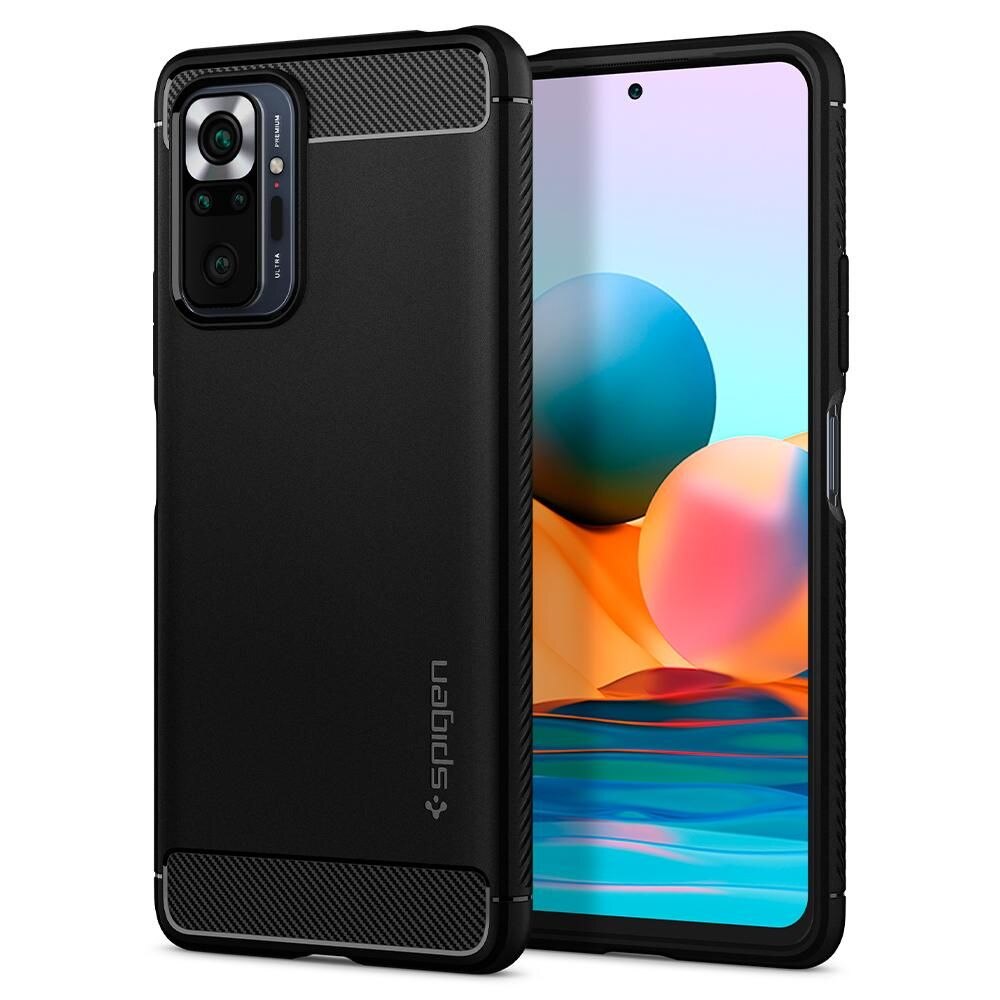 Case Rugged Armor Xiaomi Redmi Note 10 Pro Zwart