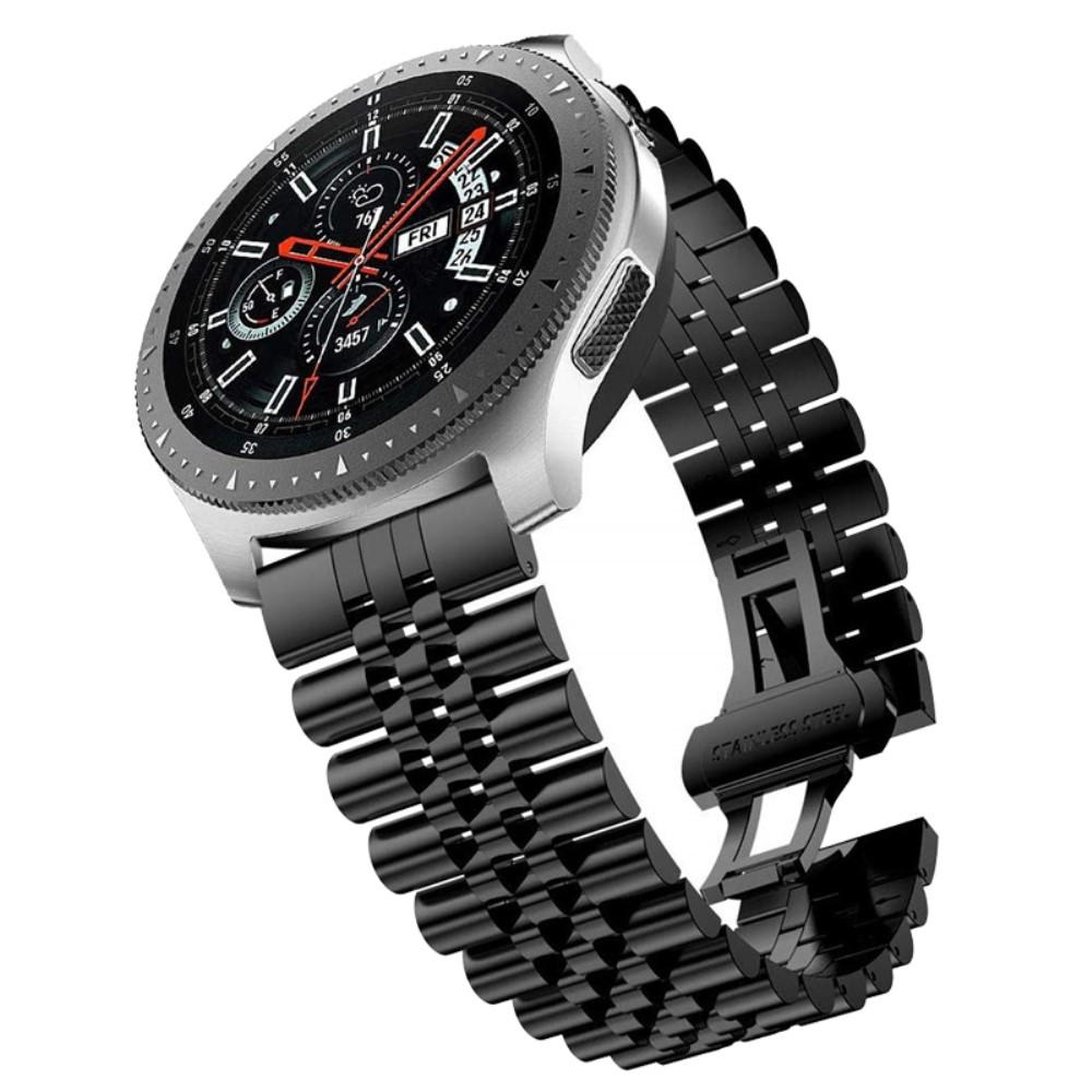 Samsung Galaxy Watch/Huawei Watch Stainless Steel Bracelet Zwart