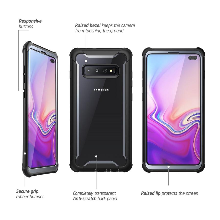 Ares Clear Case Samsung Galaxy S10 Plus Zwart