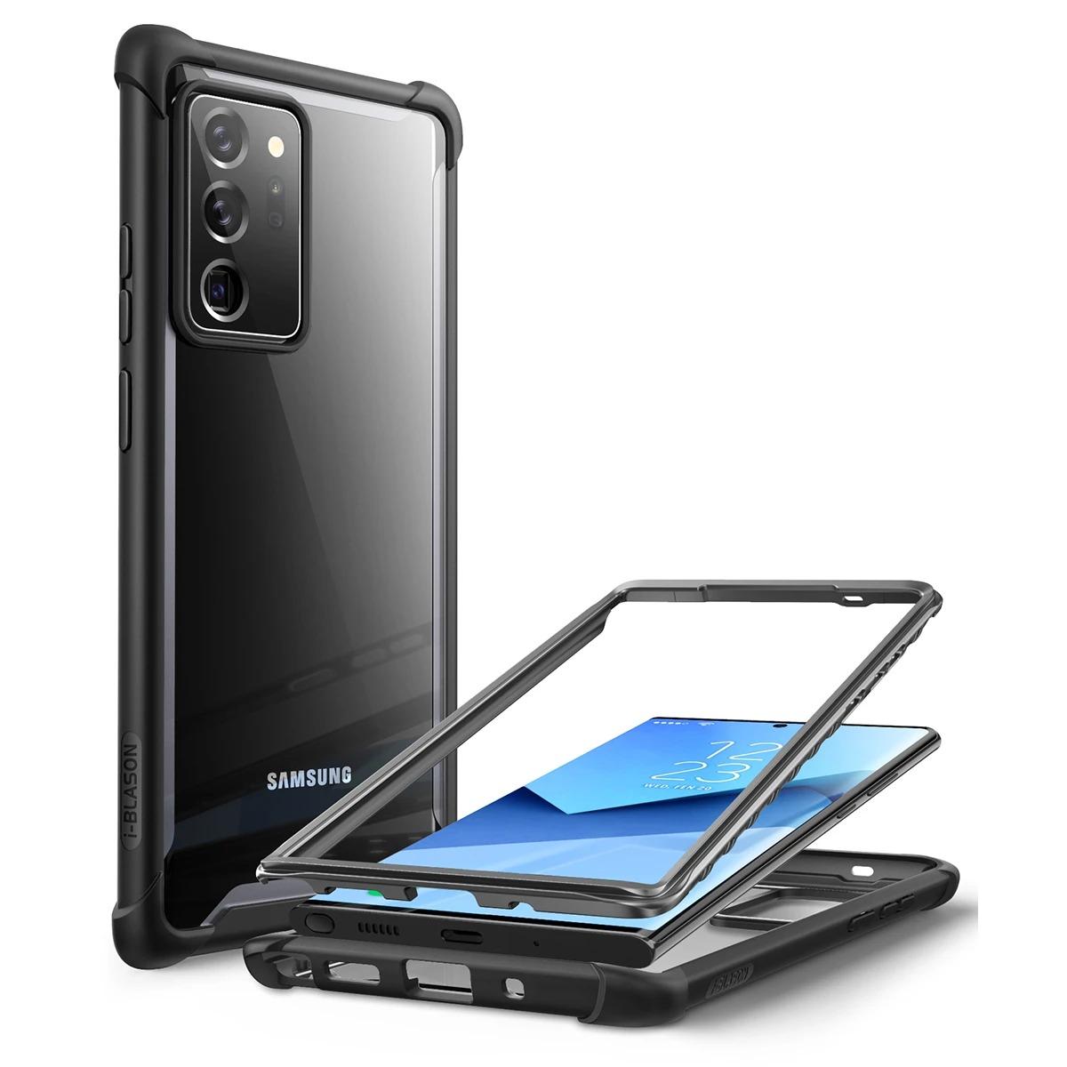 Ares Clear Case Samsung Galaxy Note 20 Ultra Zwart