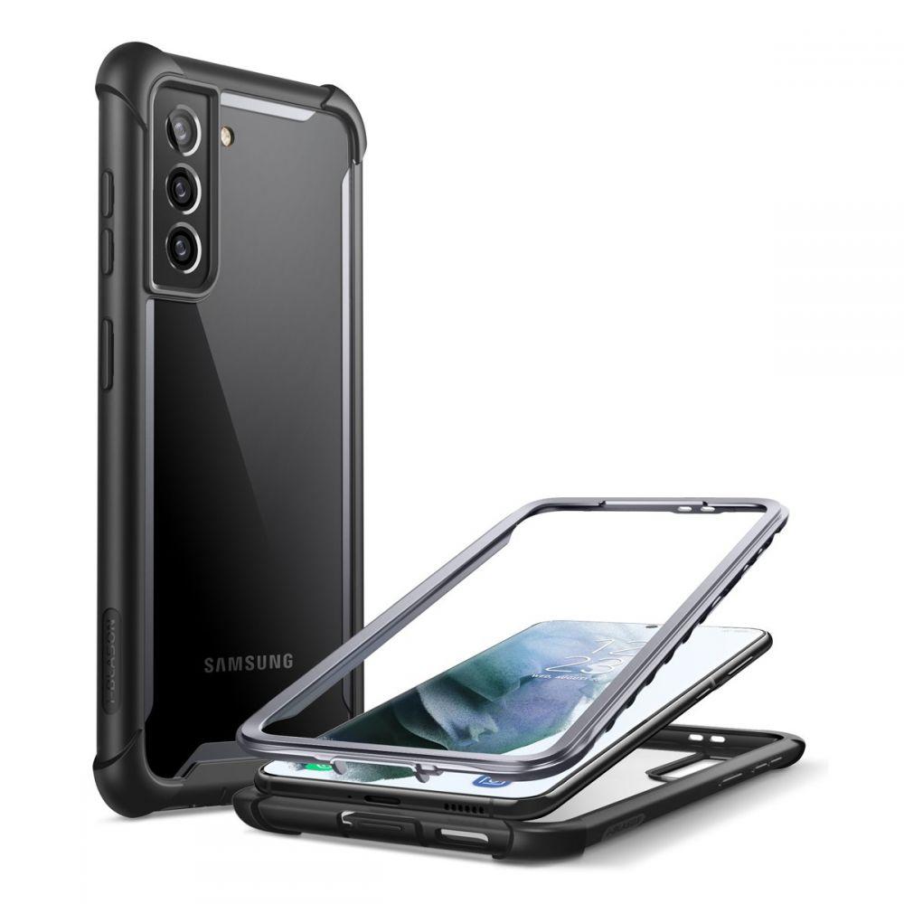 Ares Clear Case Samsung Galaxy S21 Plus Zwart