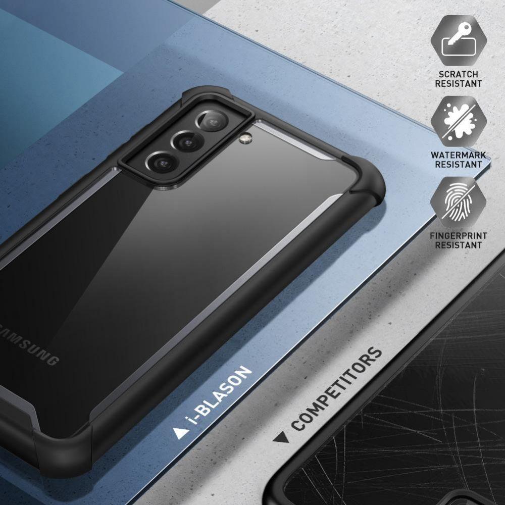 Ares Clear Case Samsung Galaxy S21 Plus Zwart