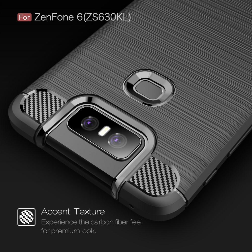 Brushed TPU Case Asus ZenFone 6 Zwart
