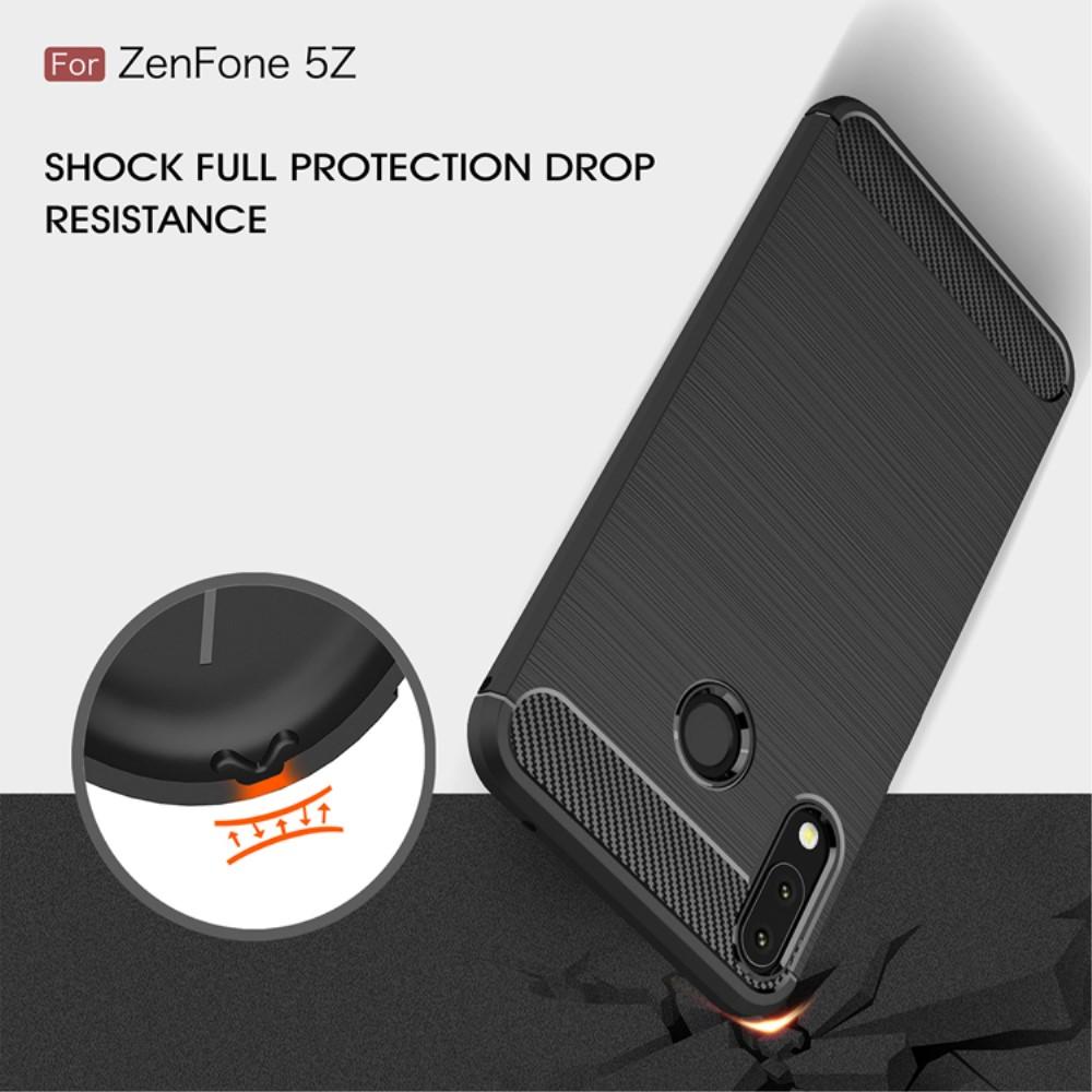 Brushed TPU Case Asus ZenFone 5/5Z Zwart