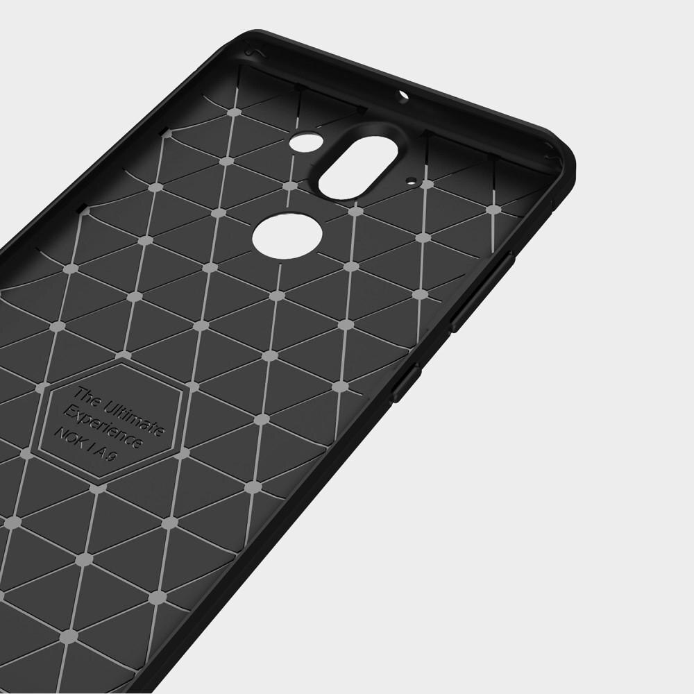 Hoesje TPU Brushed Nokia 8 Sirocco Zwart