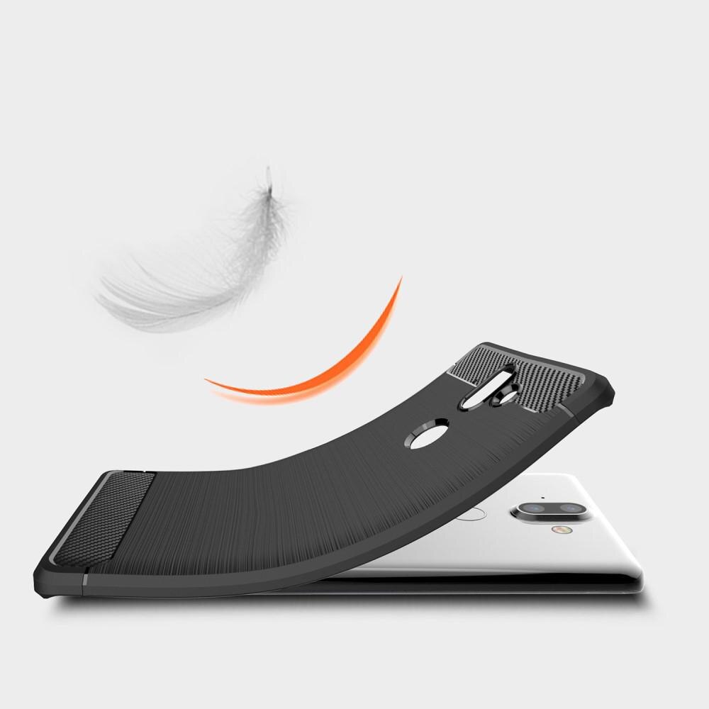 Hoesje TPU Brushed Nokia 8 Sirocco Zwart