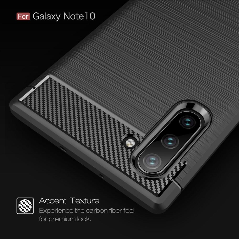 Brushed TPU Case Samsung Galaxy Note 10 Zwart