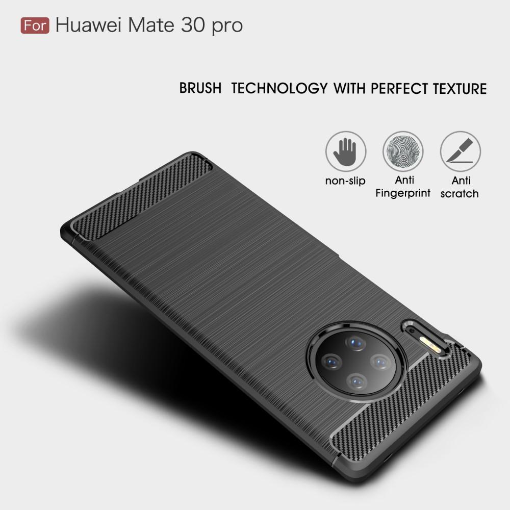 Hoesje TPU Brushed Huawei Mate 30 Pro Zwart