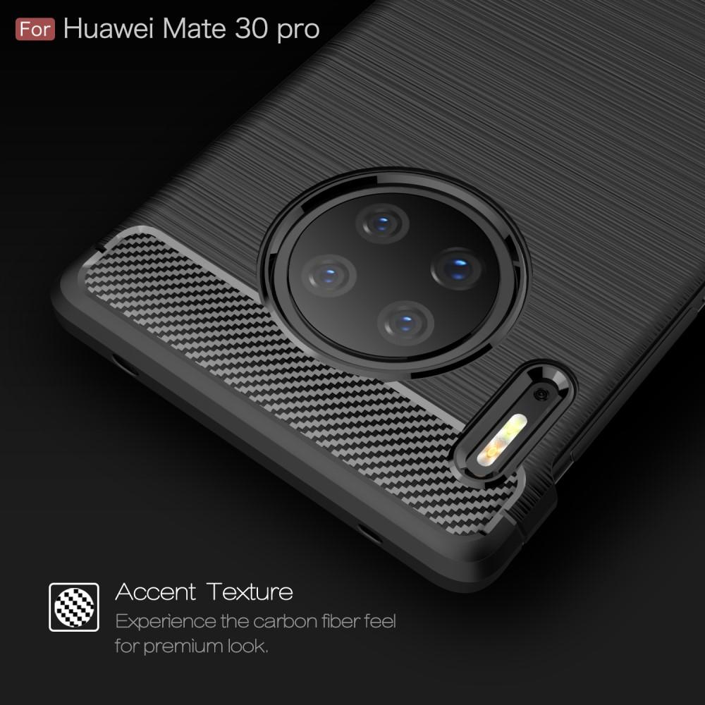 Hoesje TPU Brushed Huawei Mate 30 Pro Zwart