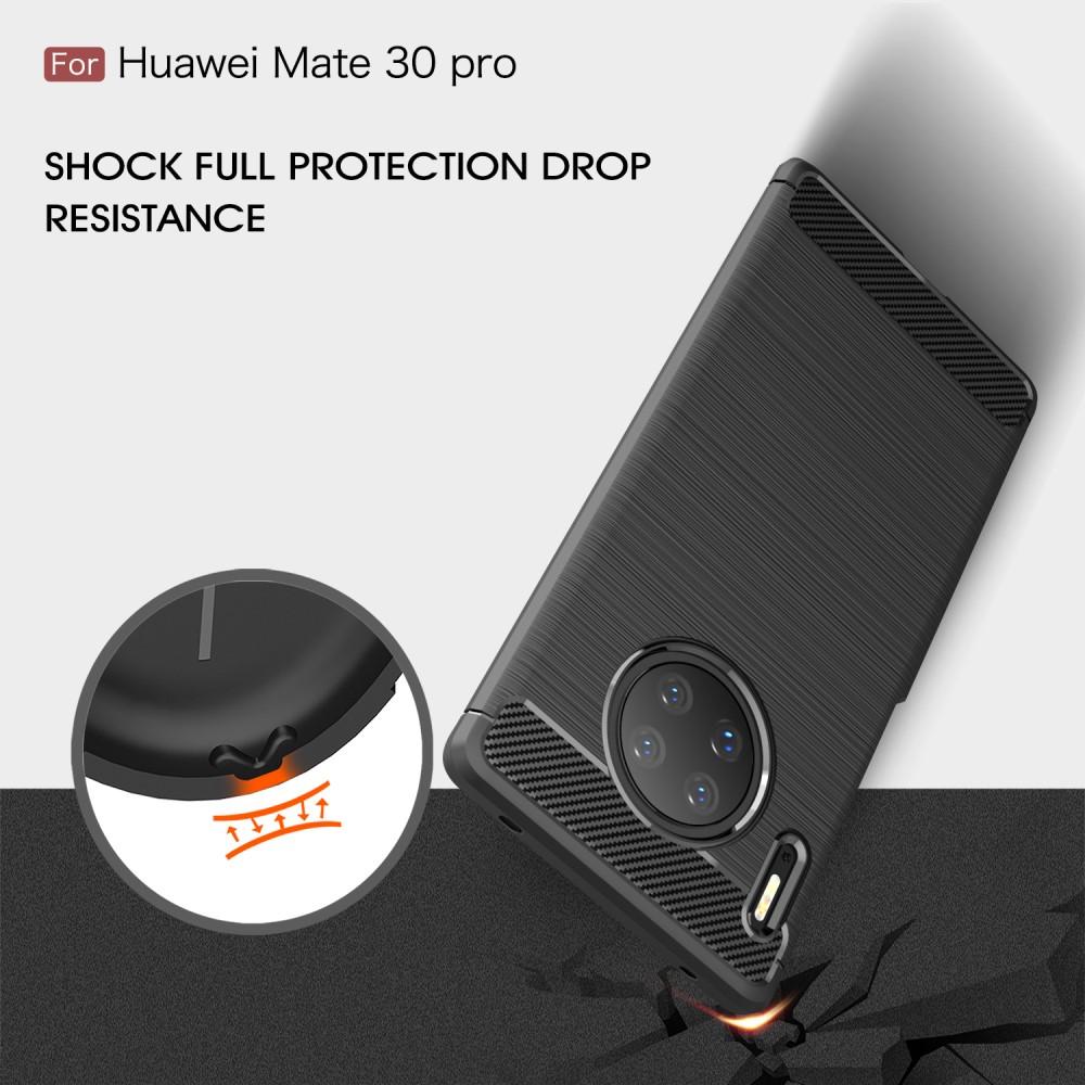 Hoesje TPU Brushed Huawei Mate 30 Pro Zwart