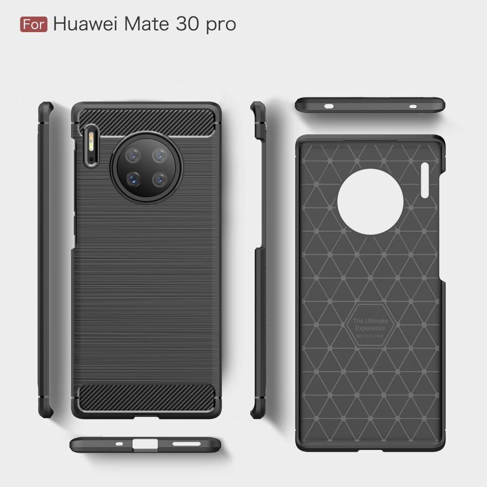 Hoesje TPU Brushed Huawei Mate 30 Pro Zwart