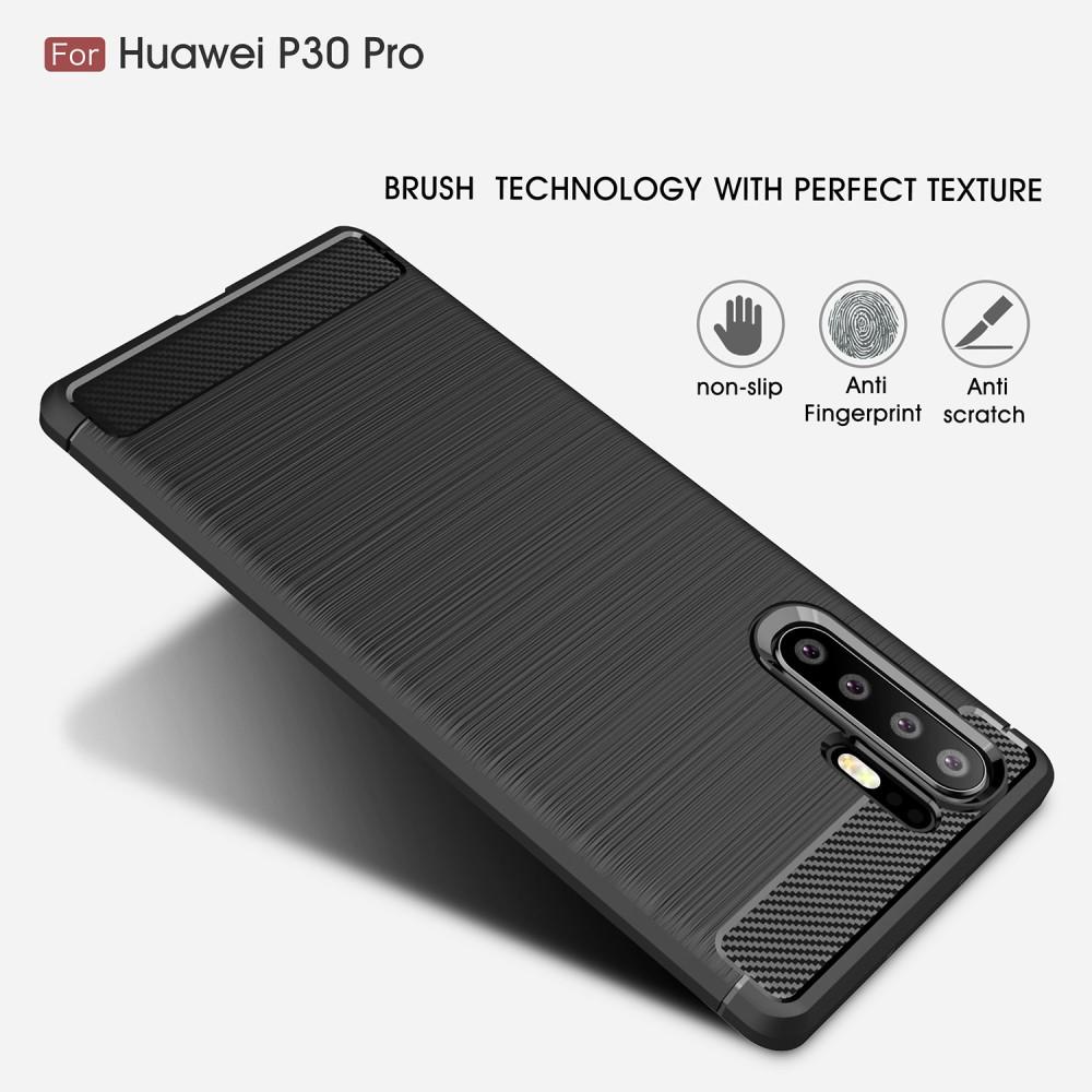 Brushed TPU Case Huawei P30 Pro Zwart