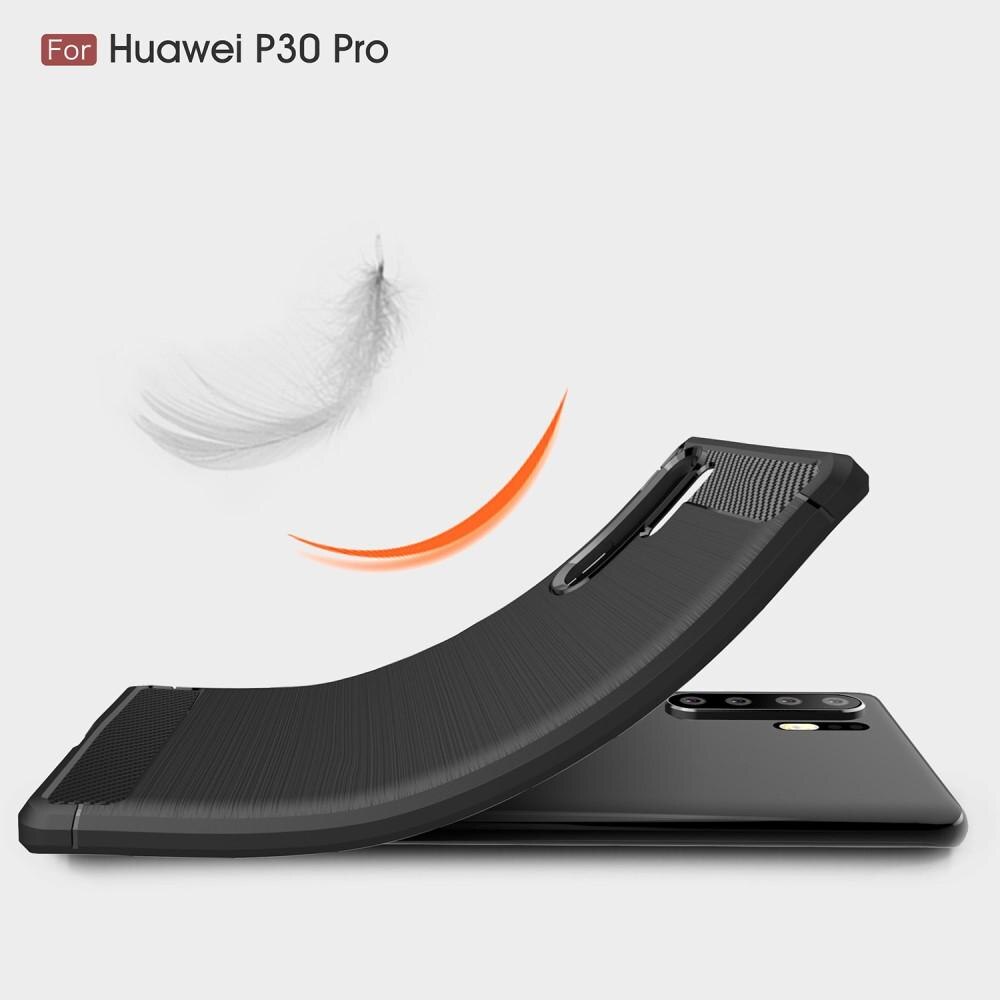 Brushed TPU Case Huawei P30 Pro Zwart