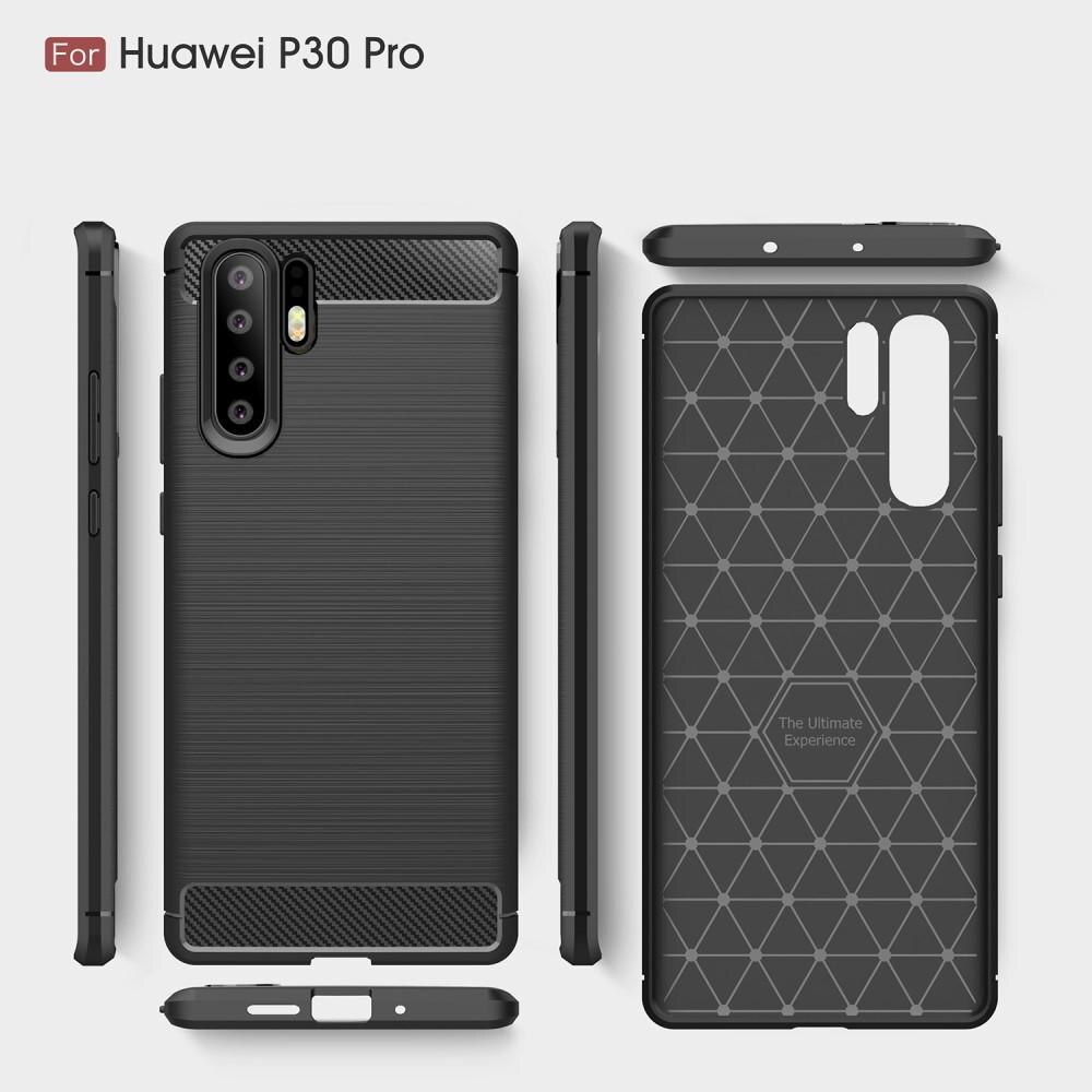 Brushed TPU Case Huawei P30 Pro Zwart