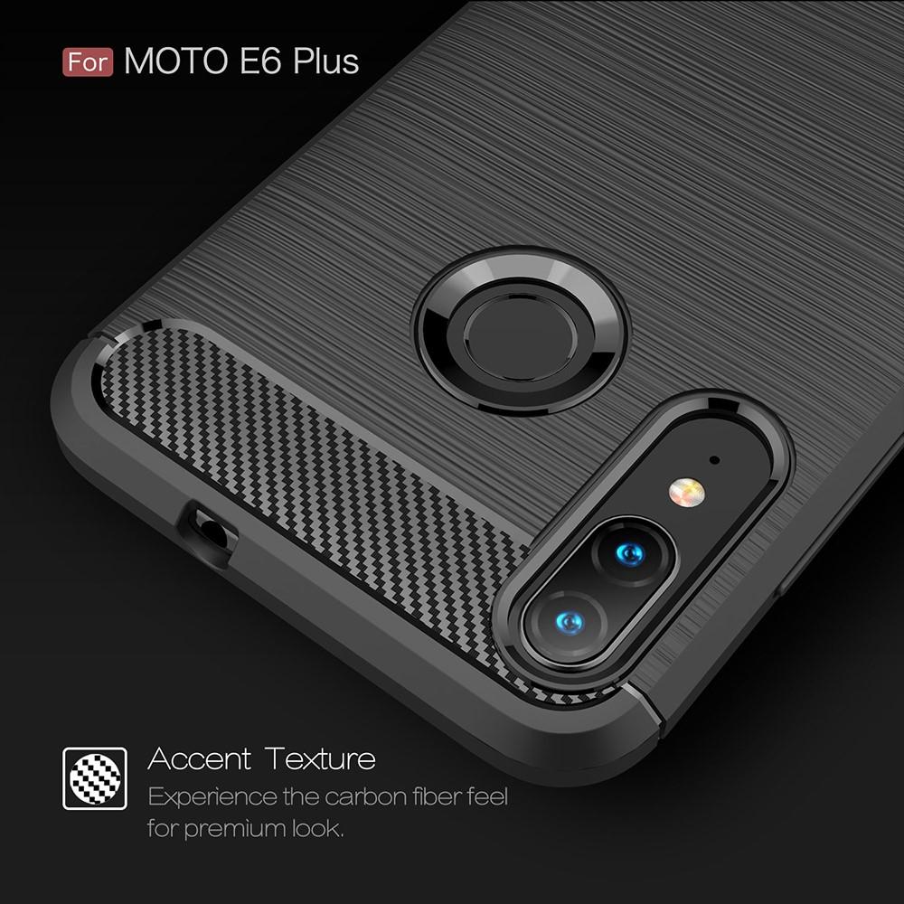 Brushed TPU Case Motorola Moto E6 Plus Zwart