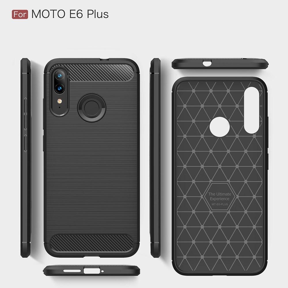 Brushed TPU Case Motorola Moto E6 Plus Zwart