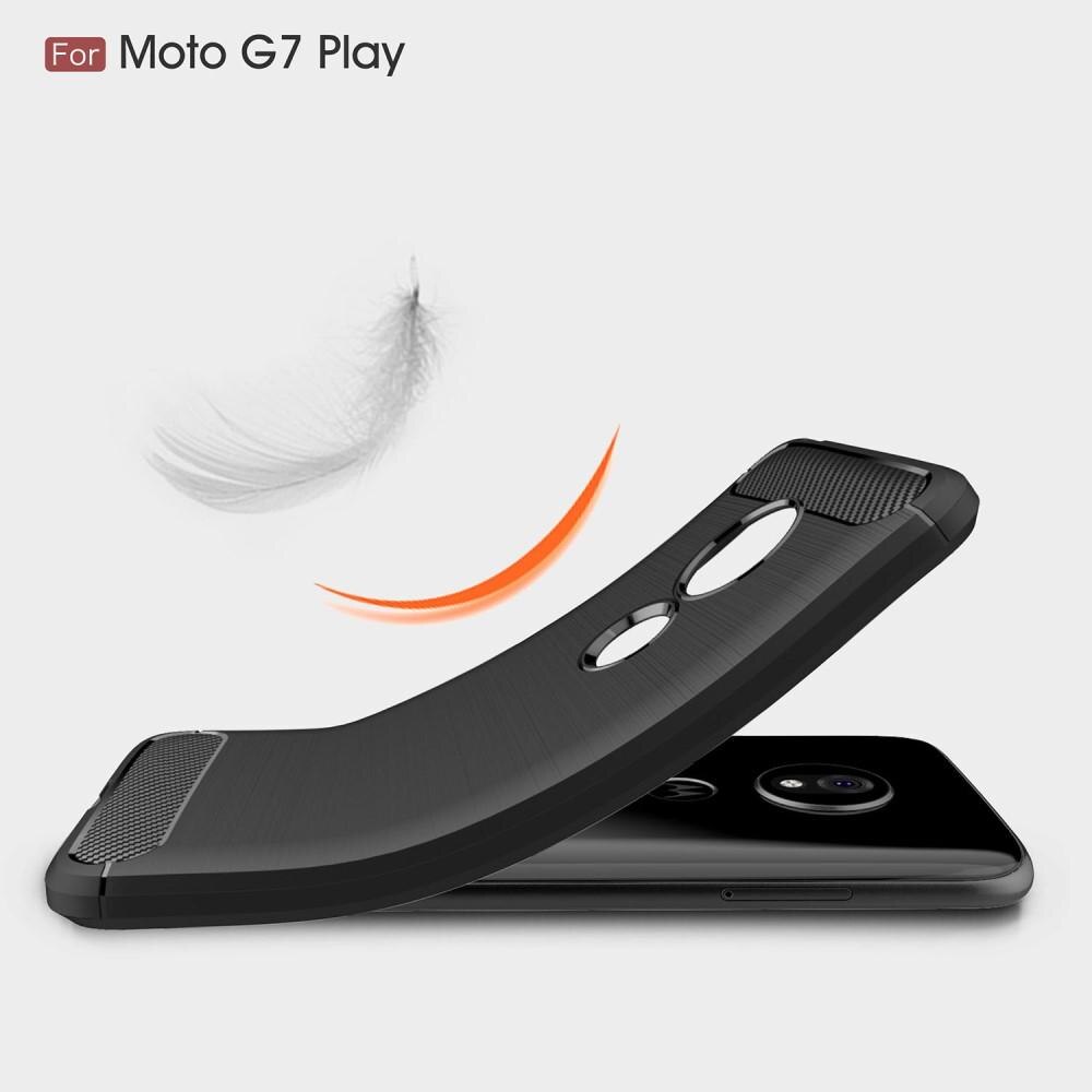 Brushed TPU Case Motorola Moto G7 Play Zwart