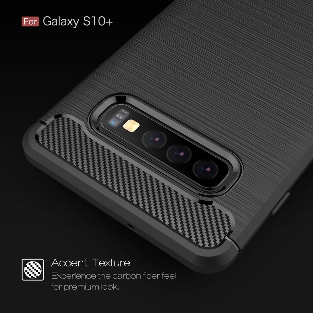 Brushed TPU Case Samsung Galaxy S10 Plus Zwart