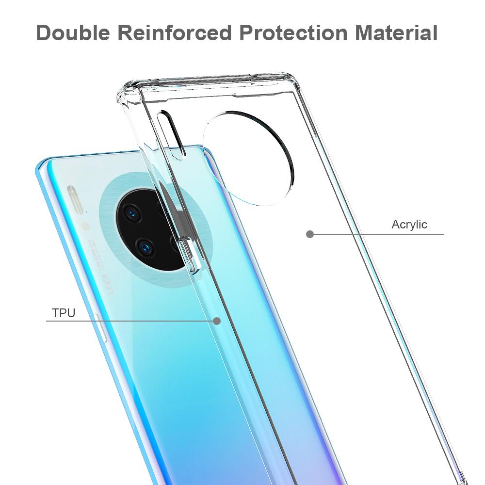 Crystal Hybrid Case Huawei Mate 30 Pro transparant