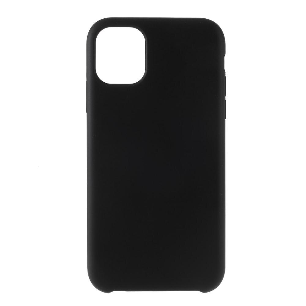 Liquid Silicone Case iPhone 11 Zwart