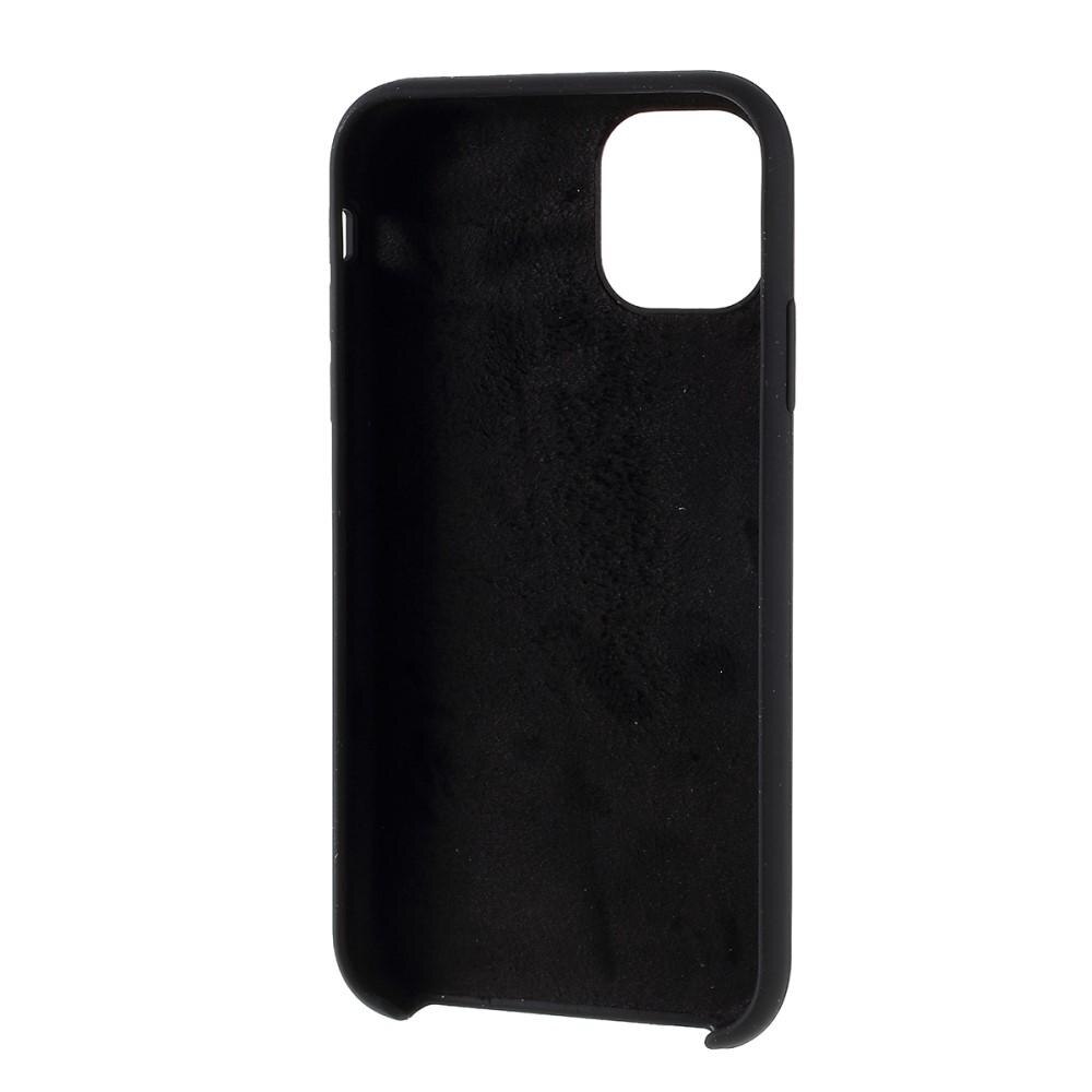 Liquid Silicone Case iPhone 11 Pro Max Zwart