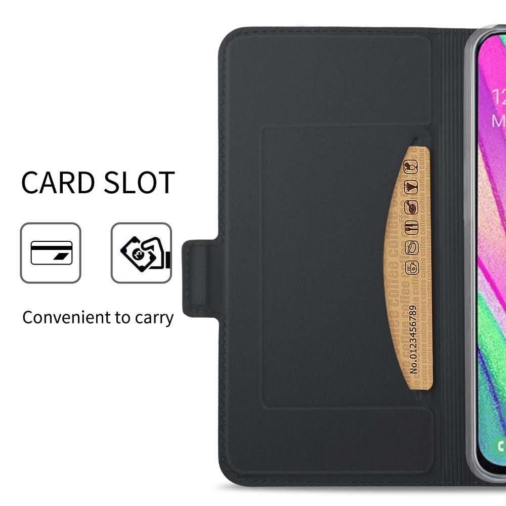Slim Card Wallet Samsung Galaxy A40 Zwart
