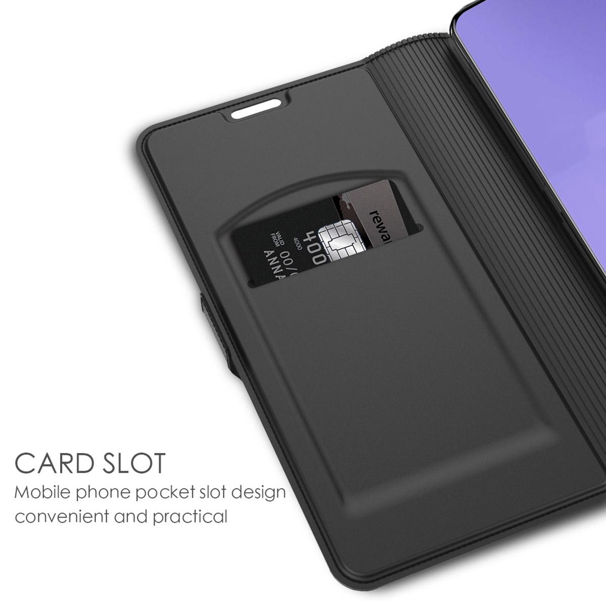 Slim Card Wallet Samsung Galaxy A51 Zwart