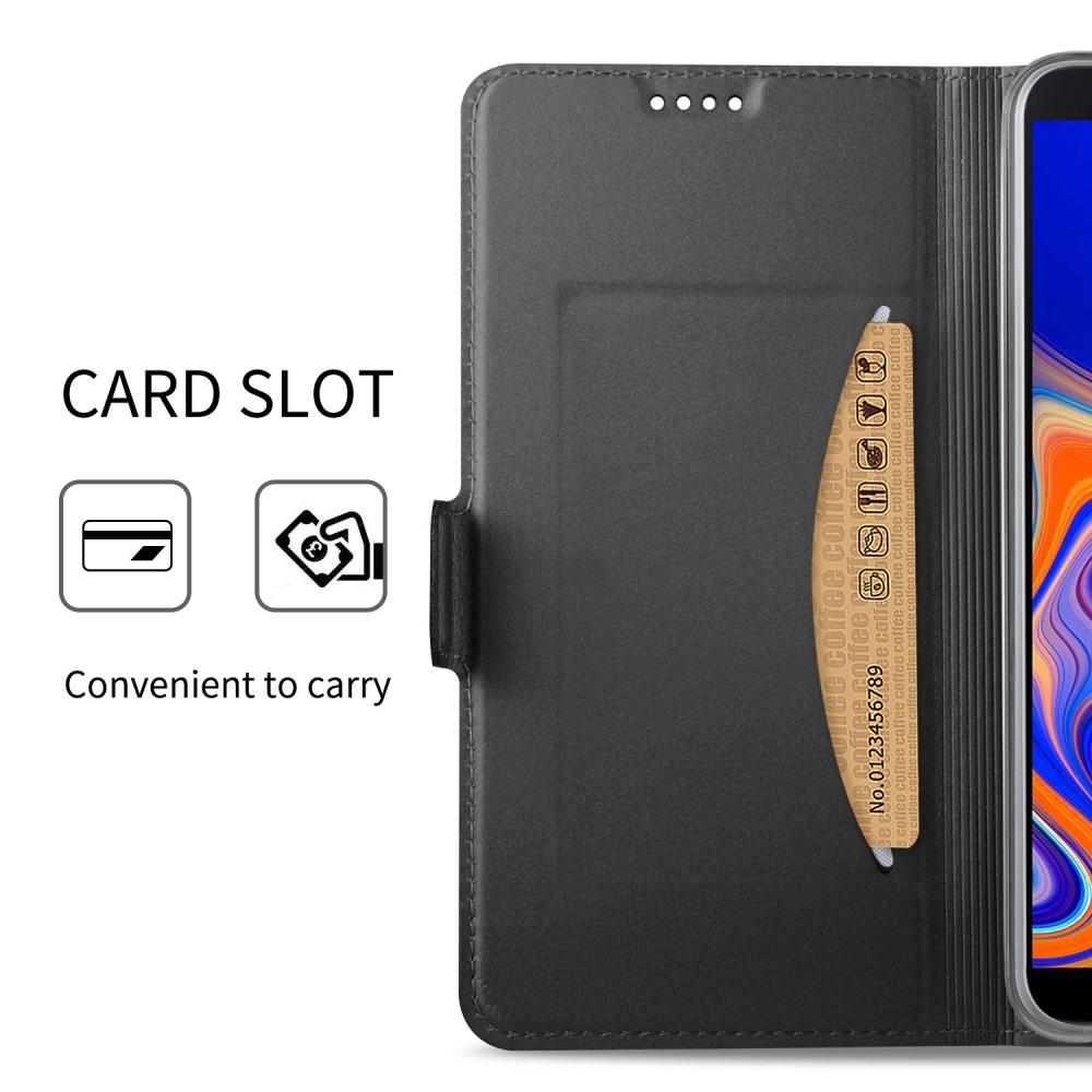 Slim Card Wallet Samsung Galaxy J4 Plus 2018 Grijs