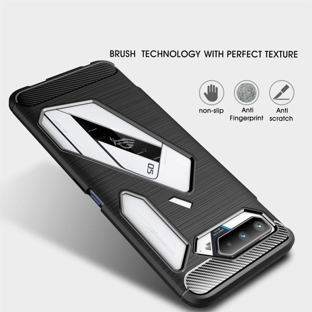 Hoesje TPU Brushed Asus ROG Phone 5 Zwart