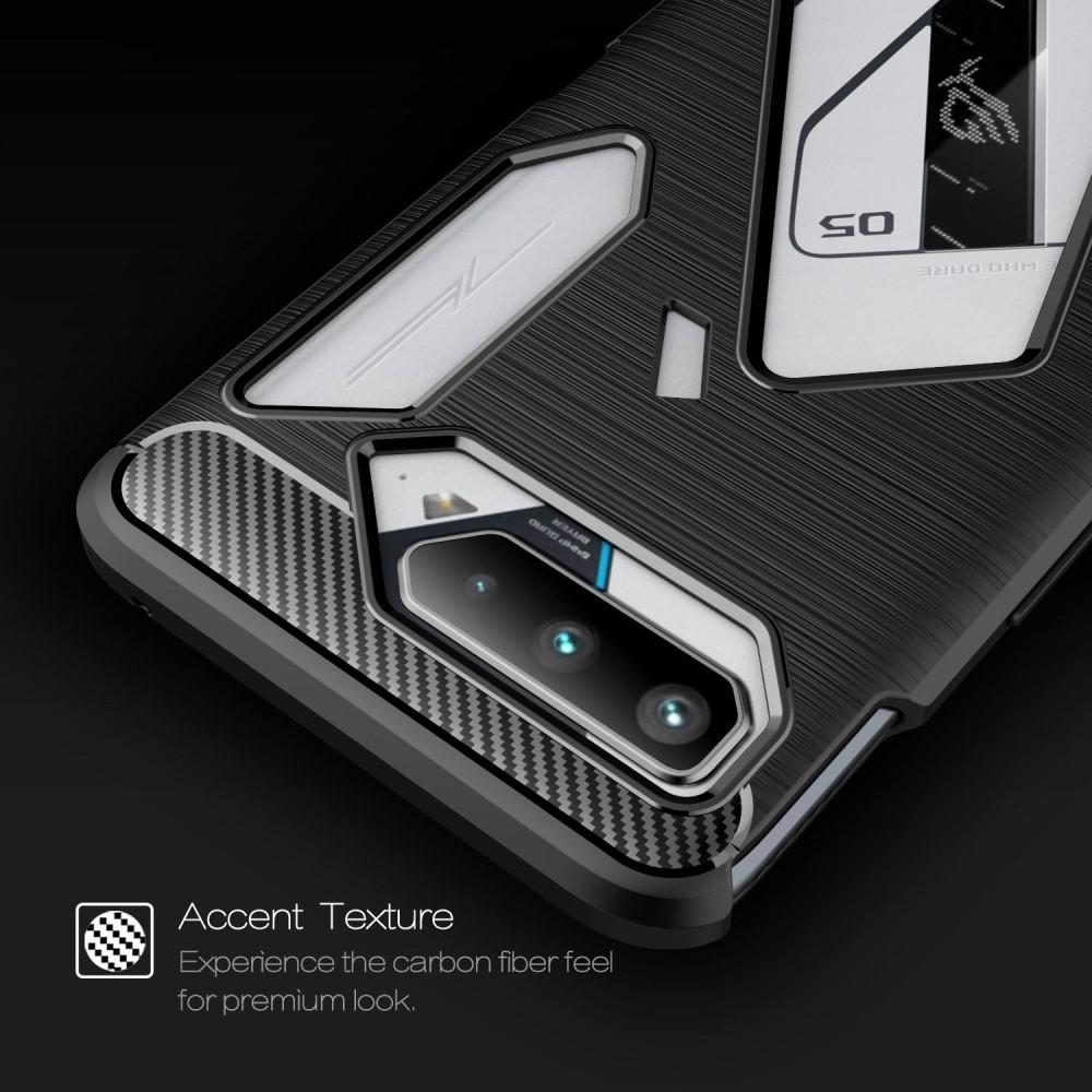 Hoesje TPU Brushed Asus ROG Phone 5 Zwart