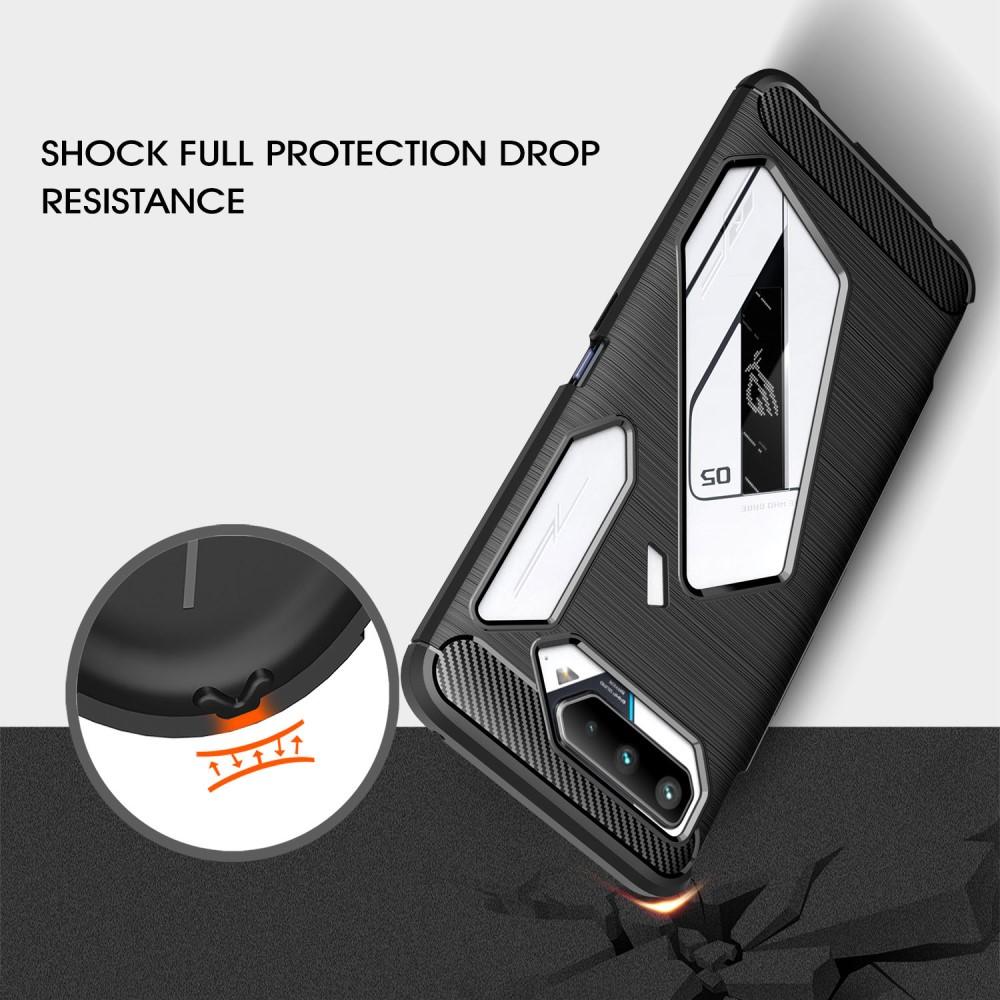 Hoesje TPU Brushed Asus ROG Phone 5 Zwart