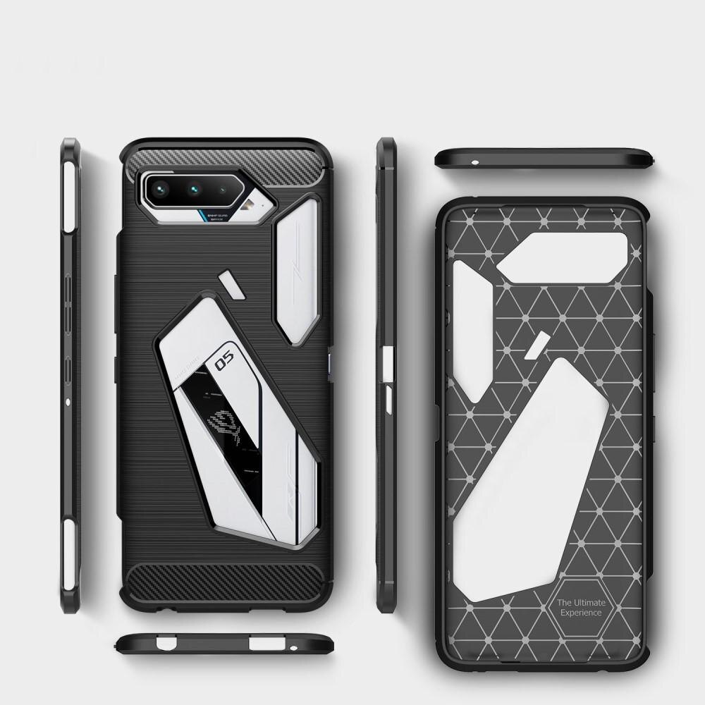 Hoesje TPU Brushed Asus ROG Phone 5 Zwart