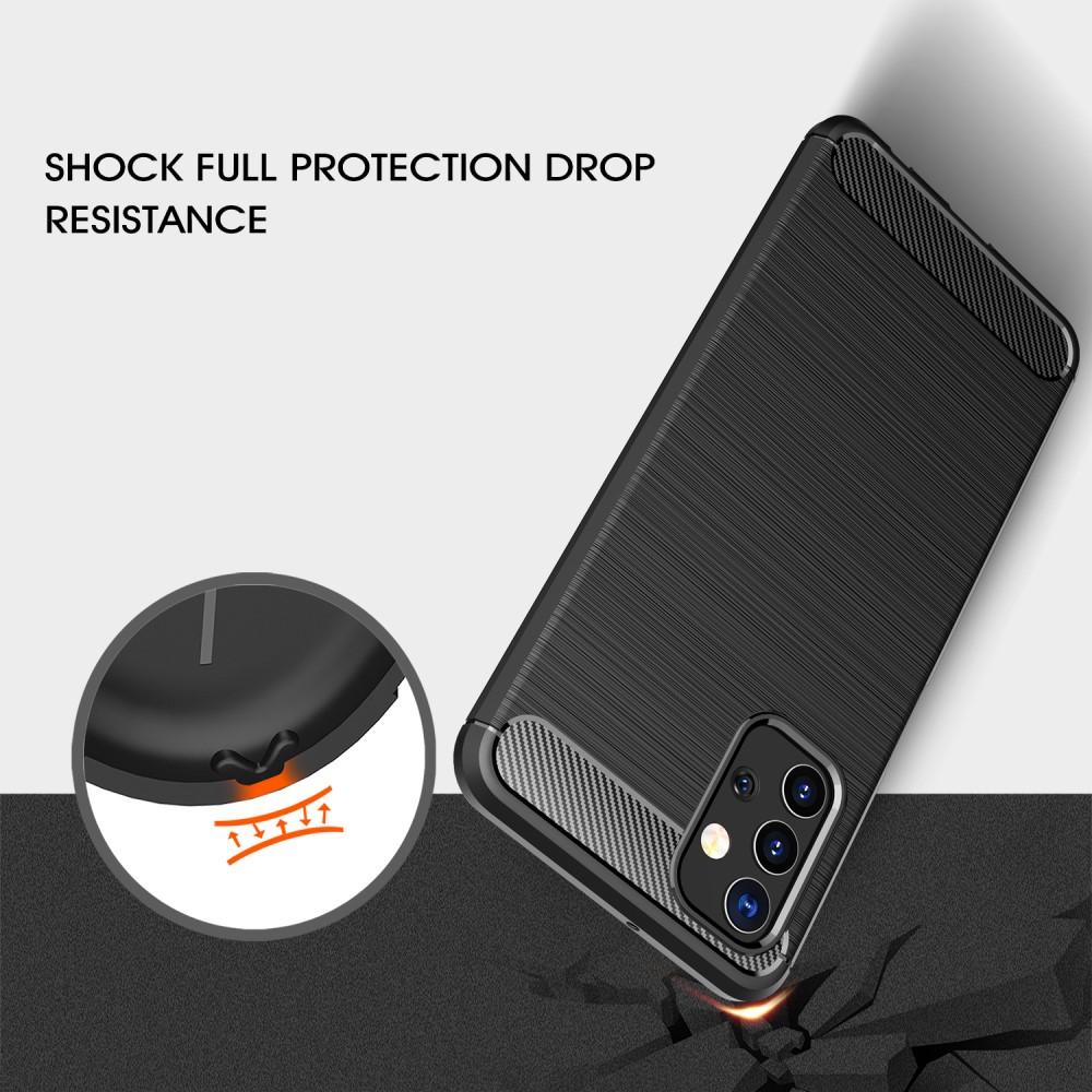 Hoesje TPU Brushed Samsung Galaxy A32 5G Zwart