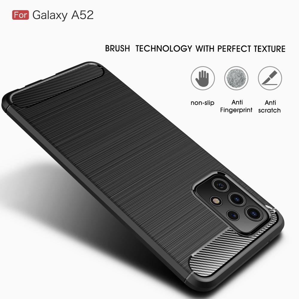 Hoesje TPU Brushed Samsung Galaxy A52 5G Zwart