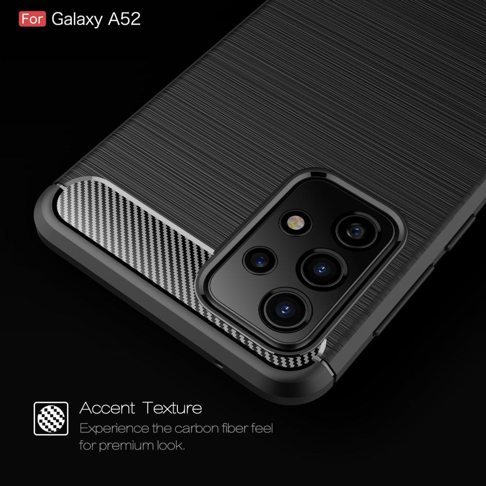 Brushed TPU Case Samsung Galaxy A52 5G Zwart