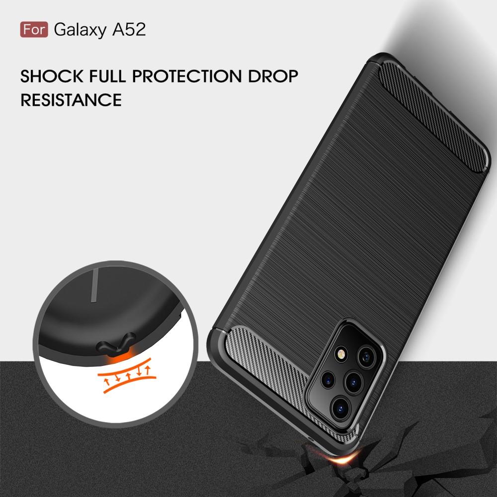 Hoesje TPU Brushed Samsung Galaxy A52 5G Zwart